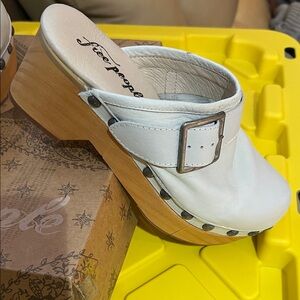 Free People Culver City Clog in Cloud Sz 8 NEW